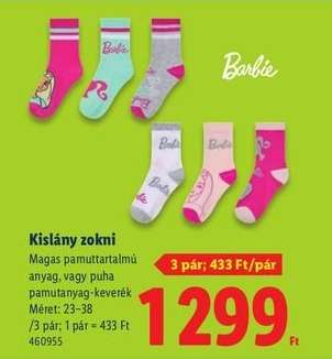 Kislány zokni