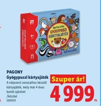 PAGONY Gyógypuszi kártyajáték