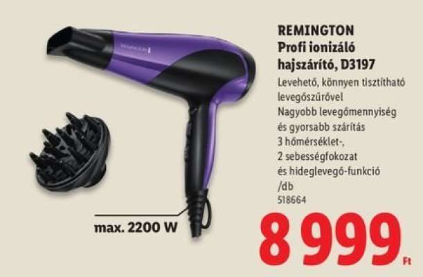 REMINGTON Profi ionizáló hajszárító, D3197