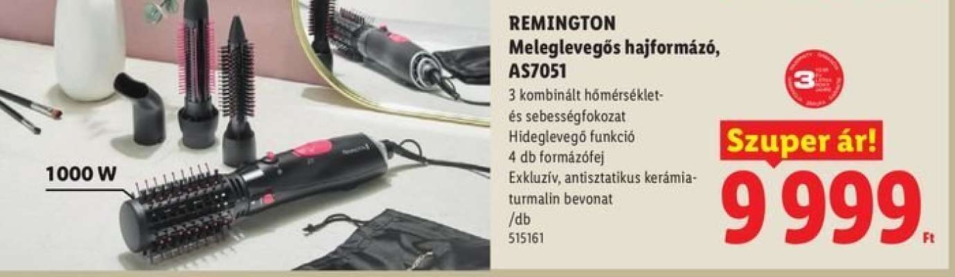 REMINGTON Meleglevegős hajformázó, AS7051