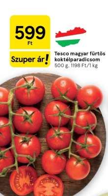 Tesco magyar fürtös koktélparadicsom
