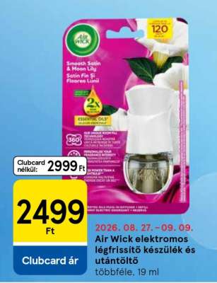 Air Wick elektromos légfrissítő készülék és utántöltő