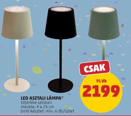 LED ASZTALI LÁMPA
