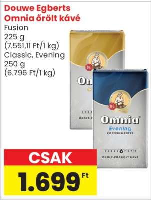 Douwe Egberts Omnia Őrölt Kávé