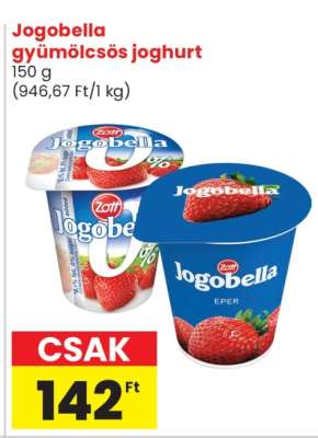 Jogobella gyümölcsös joghurt