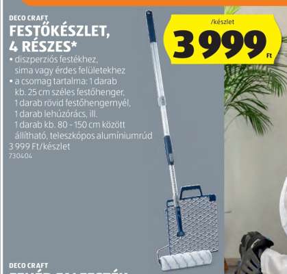 DECO CRAFT FESTŐKÉSZLET, 4 RÉSZES