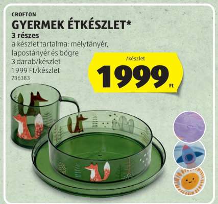 CROFTON GYERMEK ÉTKÉSZLET