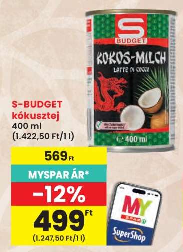 S-BUDGET kókusztej