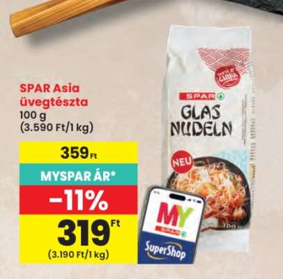 SPAR Asia üvegtészta
