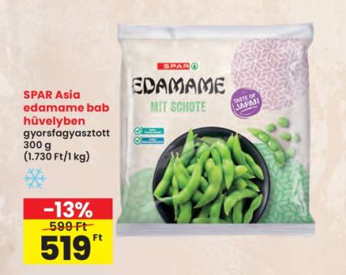 SPAR Asia edamame bab hüvelyben