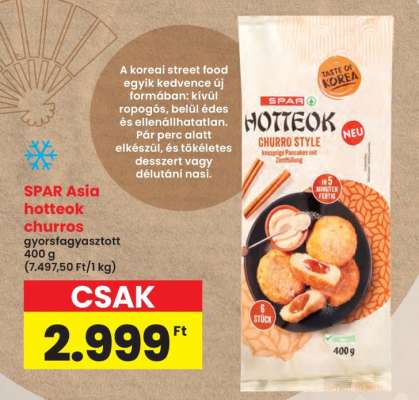 SPAR Asia hotteok churros