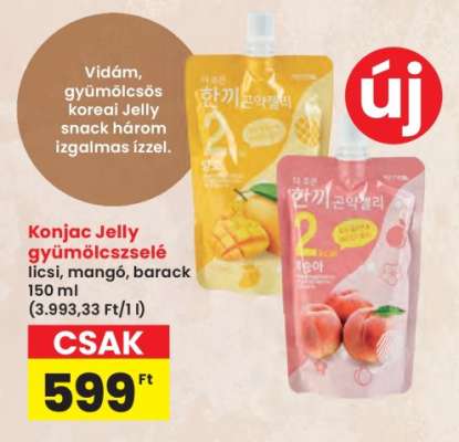 Konjac Jelly gyümölcszselé