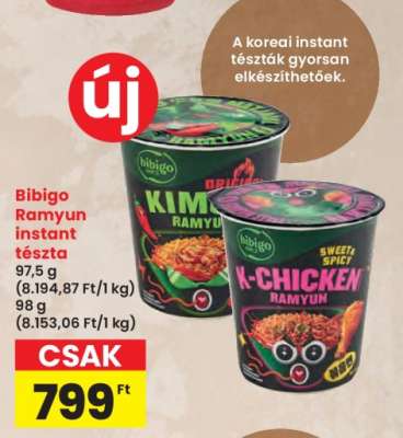 Bibigo Ramyun instant tészta