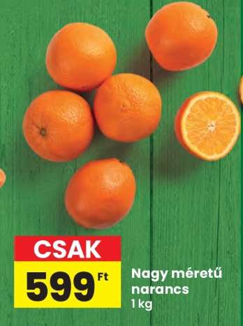 Nagy méretű narancs