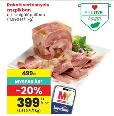 Rakott sertésnyelv aszpikban