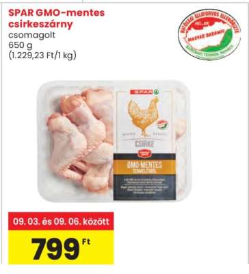 SPAR GMO-mentes csirkeszárny