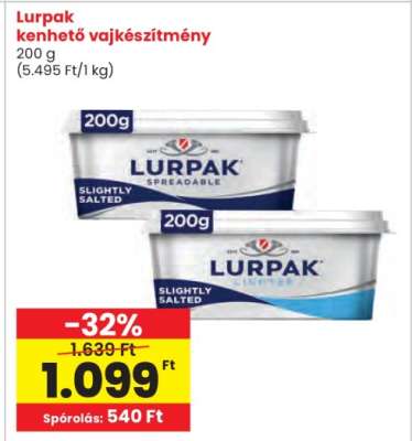 LURPAK Kenhető vajkészítmény