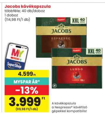 Jacobs kávékapszula