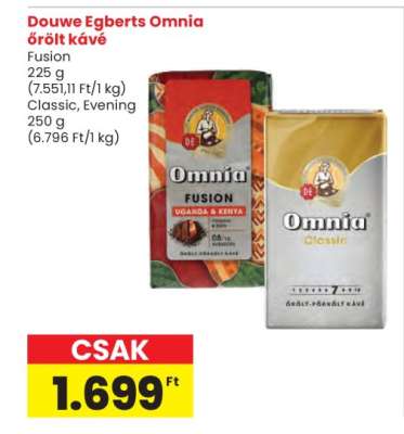 Douwe Egberts Omnia Őrölt Kávé