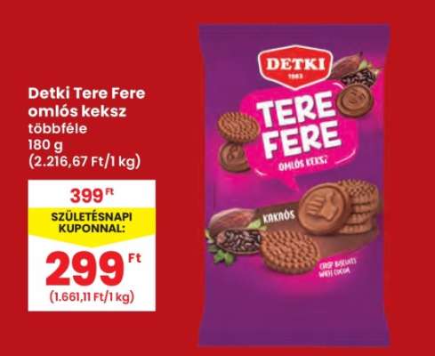 Detki Tere Fere omlós keksz többféle