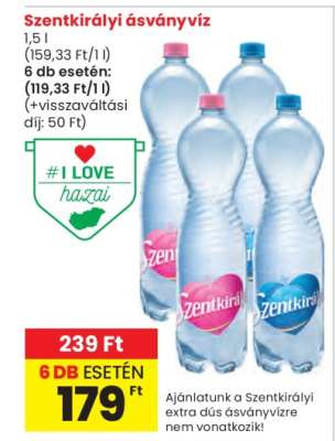 SZENTKIRÁLYI Ásványvíz
