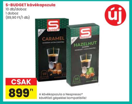 S-BUDGET kávékapszula