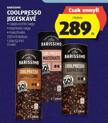 BARISSIMO COOLPRESSO JEGESKÁVÉ