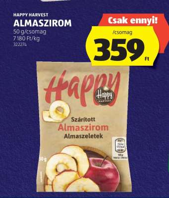 HAPPY HARVEST ALMASZIROM