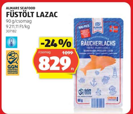 Almare Seafood Füstölt Lazac