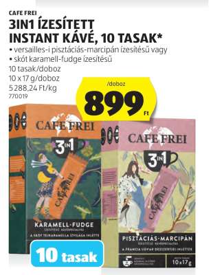 CAFE FREI 3IN1 ÍZESÍTETT, INSTANT KÁVÉ, 10 TASAK