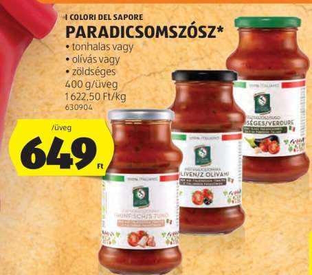 I Colori del Sapore Paradicsomszósz