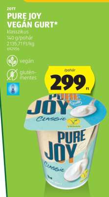 Zott Pure Joy Vegán Gurt