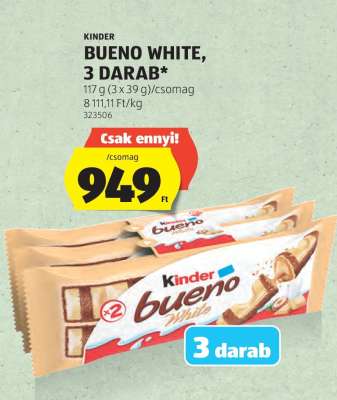 KINDER BUENO WHITE, 3 DARAB