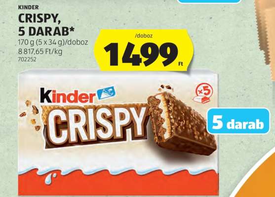 Kinder Crispy, 5 darab