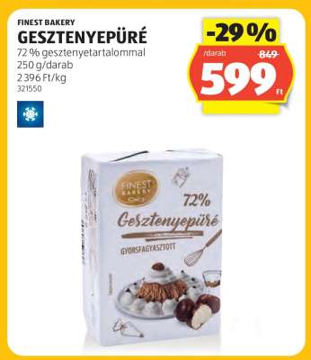 Finest Bakery Gesztenyepüré
