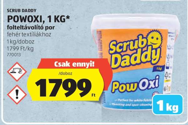 SCRUB DADDY POWOXI, 1 KG