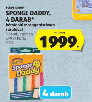 SPONGE DADDY, 4 DARAB