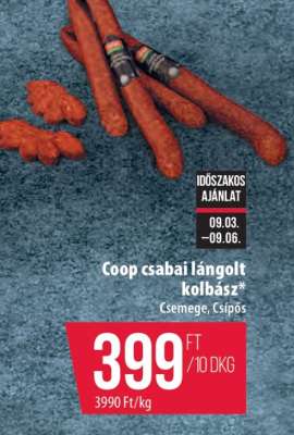 Coop Csabai lángolt kolbász