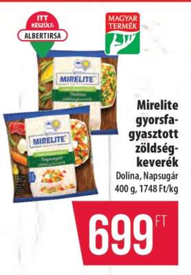 Mirelite gyorsfagyasztott zöldségkeverék