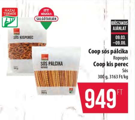 Coop sós pálcika / Coop kis perec