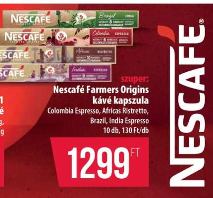 Nescafé Farmers Origins kávé kapszula
