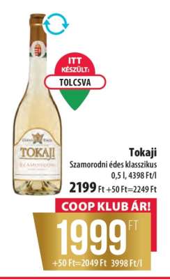 Tokaji Szamorodni édes klasszikus