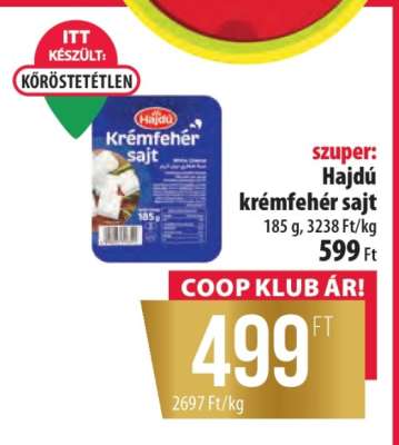 Hajdú Krémfehér Sajt