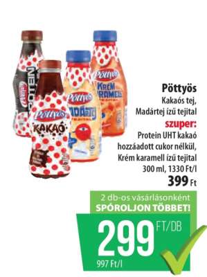 Pöttyös Kakaós tej, Madártej ízű tejital