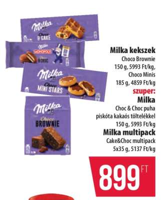 Milka kekszek