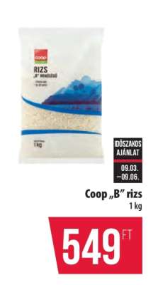 Coop „B” rizs