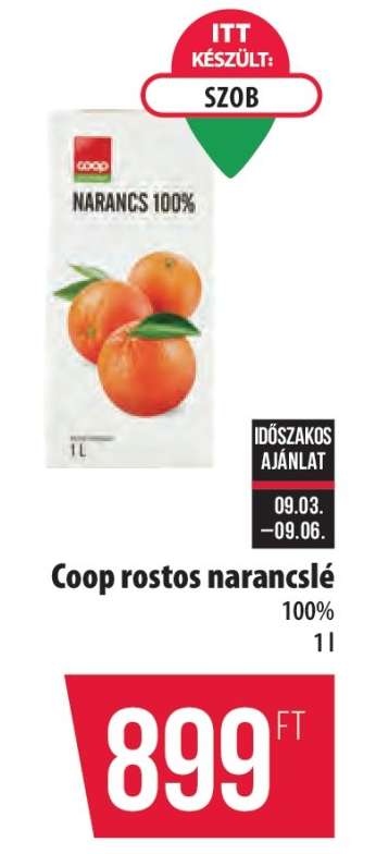 Coop rostos narancslé