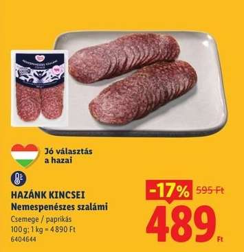 HAZÁNK KINCSEI Nemespenészes szalámi