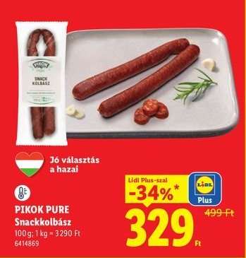 PIKOK PURE Snackkolbász