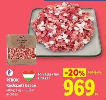 PIKOK Kockázott bacon